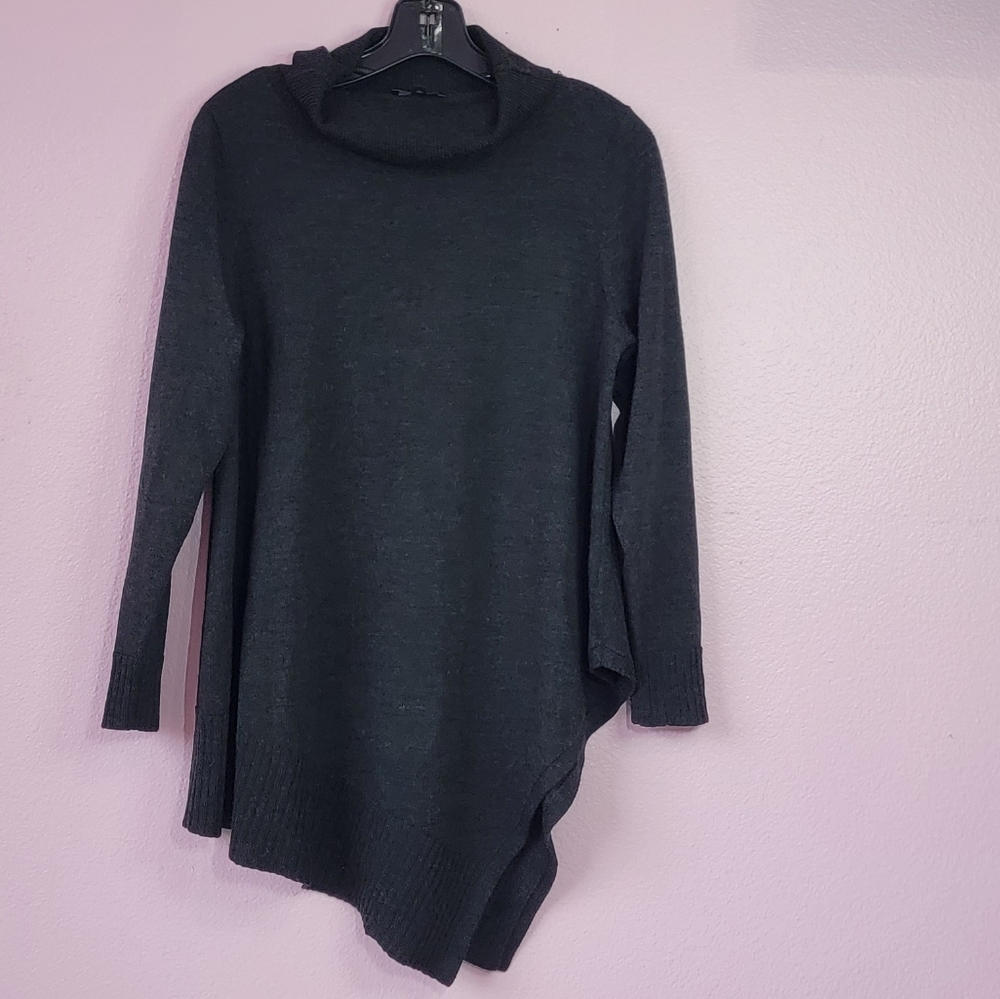 Eileen Fisher merino wool Turtle-neck tunic sweater / PM.